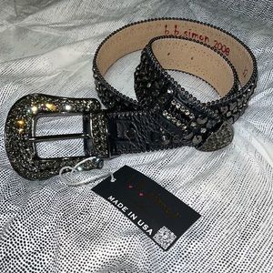 B.B Simon belt swarovski crystals